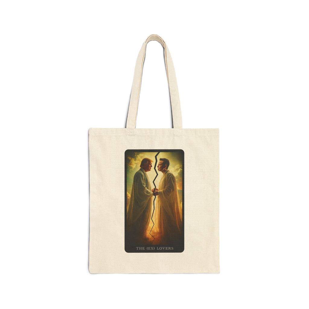 MERICA Tarot: The (EX) Lovers Cotton Canvas Tote Bag