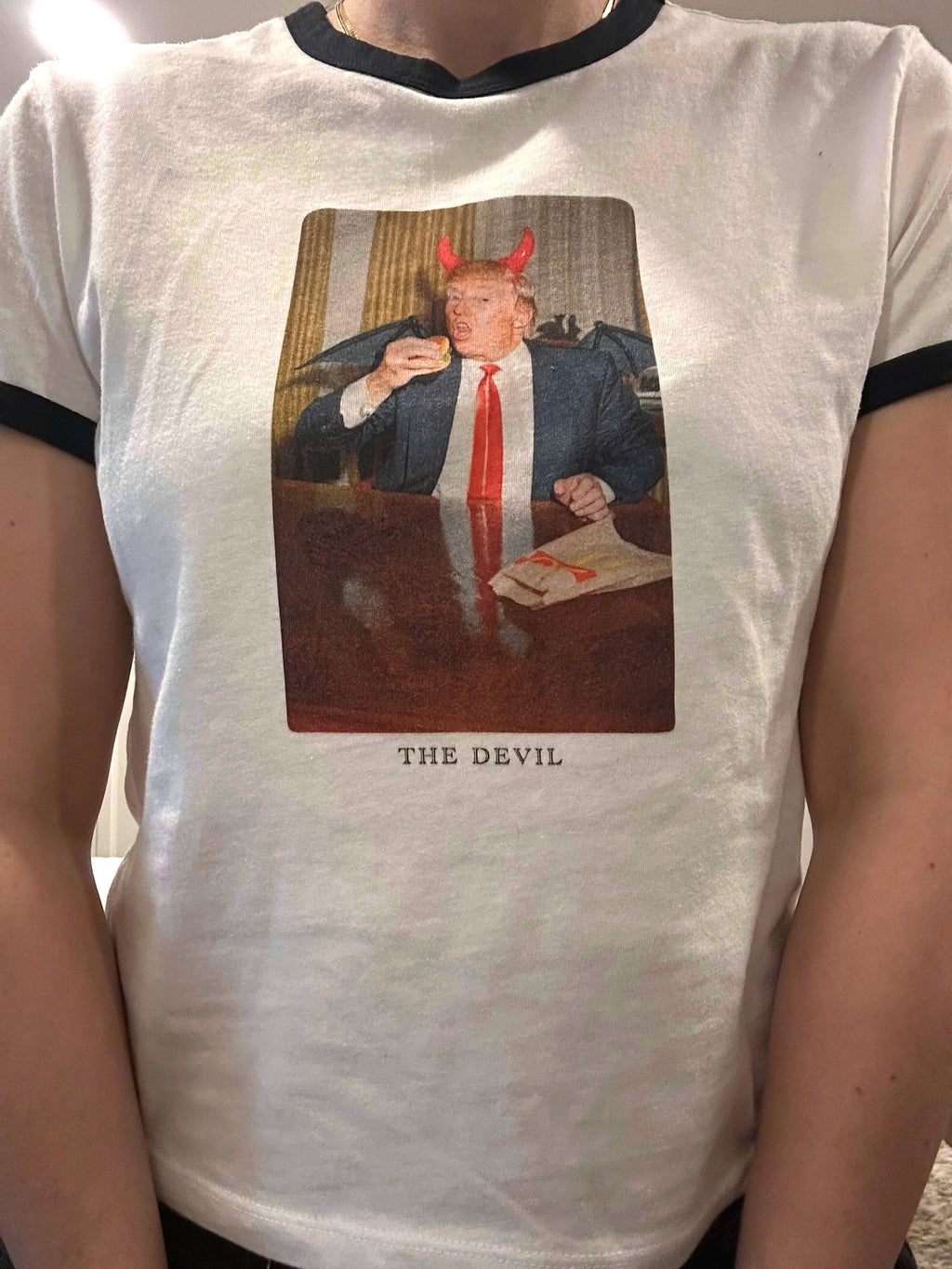 Women's Ringer Tee - The Devil