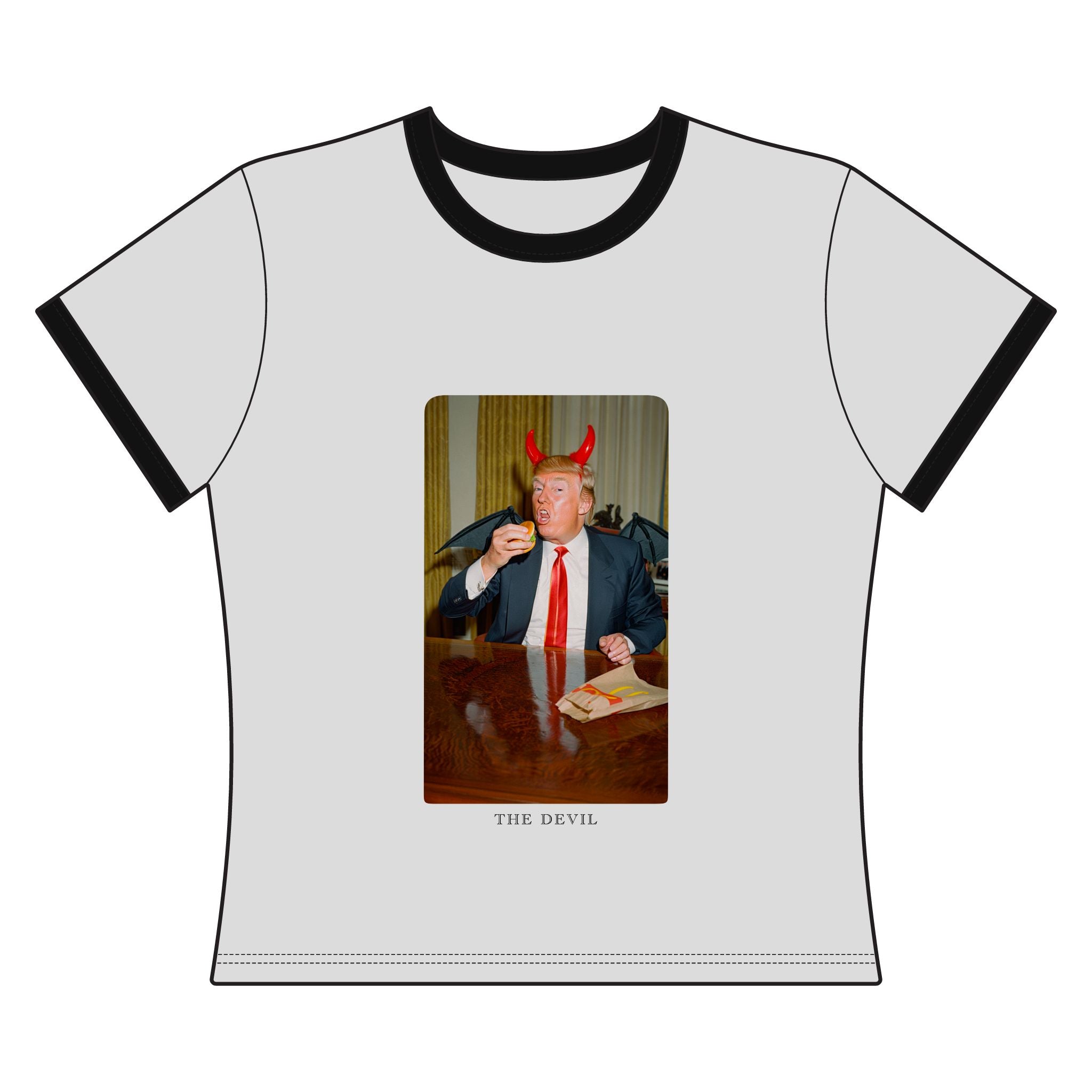 Women's Ringer Tee - The Devil