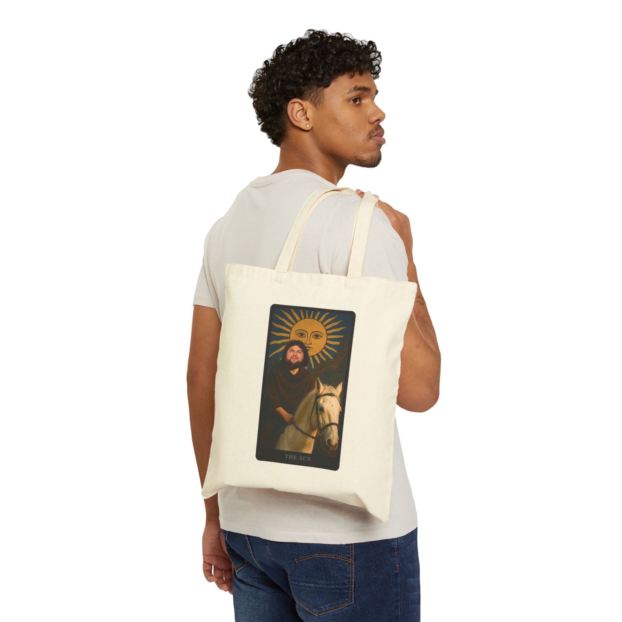 MERICA Tarot: The Sun Cotton Canvas Tote Bag